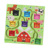 Maxbell Magnetic Color and Number Maze 2 in 1 for Boys Girls Preschool 3-5 Years Old drawing board 2in1