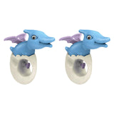 Maxbell 2x Water Sprinkler for Kids Dinosaur Portable Spray Toy for Yard Lawn Garden blue