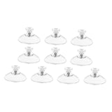 Maxbell 10x Suction Cups Heavy Duty 40mm Glass Suction Pads for Car Restroom Outdoor