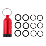 Maxbell Maxbell Mini Aluminum Scuba Diving Tanks with 12 O Rings Dive Key Chain Red