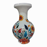 Maxbell DIY 3D Puzzle Flower Vase Unique Flower Arrangement for Cabinet Office Decor White