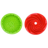 Maxbell Silicone Heritage  Cake Bake Pan Swirled Plate with Sunflower Cake Mold