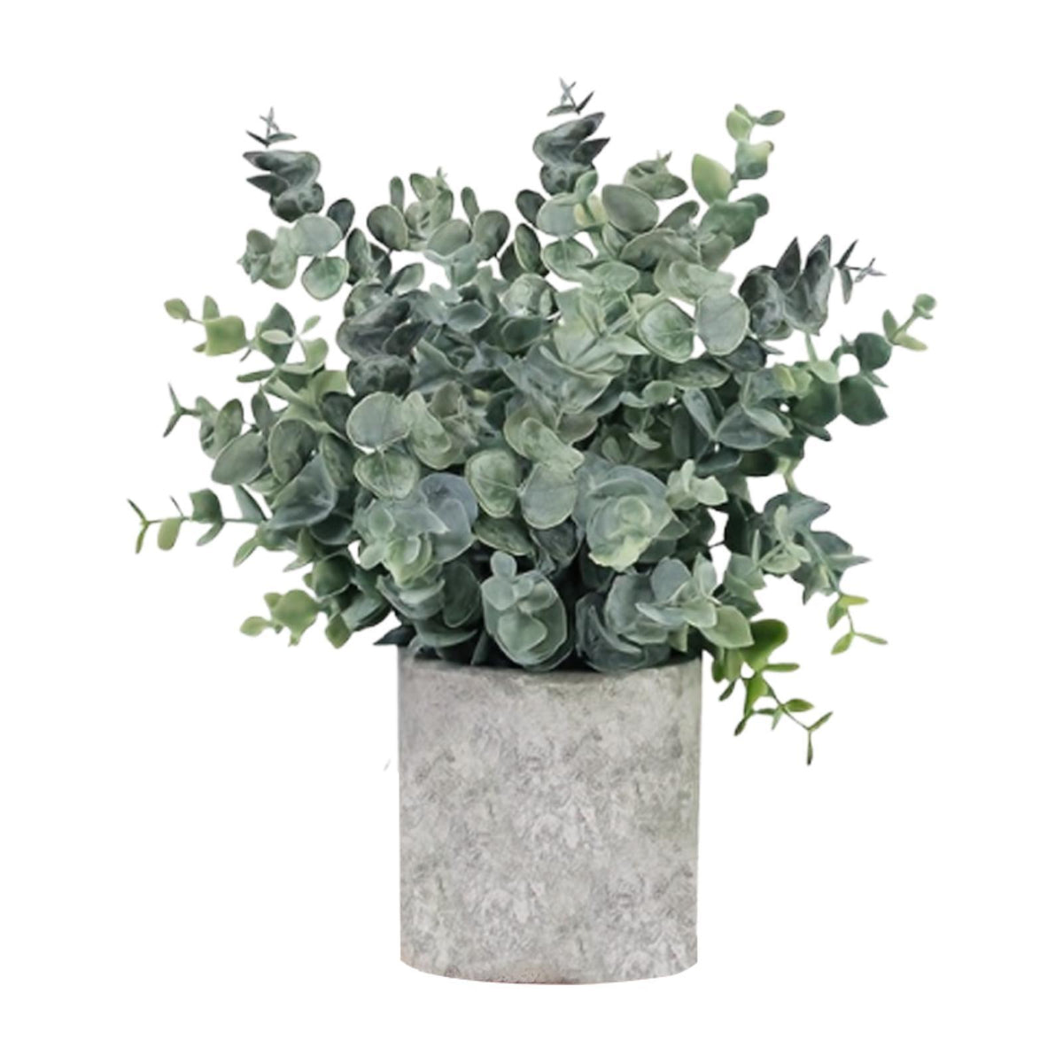 Maxbell Artificial Small Potted Plants for Desktop Ornament Desk Tabletop Decoration Roundleaf Grass