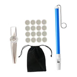 Maxbell Kazoo Portable Accompaniment Party Favors Mouth Kazoo for Concert Kids Stage Silver