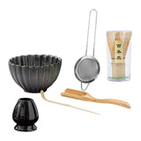 Maxbell 6x Matcha Tea Ceremony Set Traditional Matcha Set for Home Table Living Room Grey