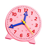 Maxbell Learning Clock for Kids Convenient for Boys and Girls Kindergarten Classroom Pink