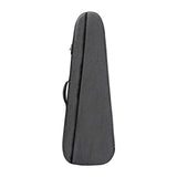 Electric Bass Bag Travel Stowable Shoulder Straps 30mm Padding Carrying Case Gray