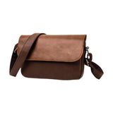 Maxbell Business Crossbody Bag Utility Shoulder Bag for Family Friends School Office Brown