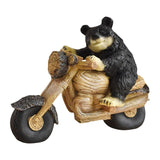 Black Bear Statue Tabletop Ornament for Office Table Centerpiece Living Room Style E