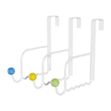 Maxbell 3x over Door Hooks Fit 4.6cm Door Shower Door Hooks for Coat Closet Umbrella