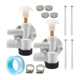 Maxbell RV Toilet Water Valve Kit Sturdy 385314349 for Pedal Flush Toilets RV B