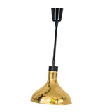 Maxbell Food Heat Lamp Adjustable E27 Hanging Heat Lamp for Fries Fried Food Kitchen Gold