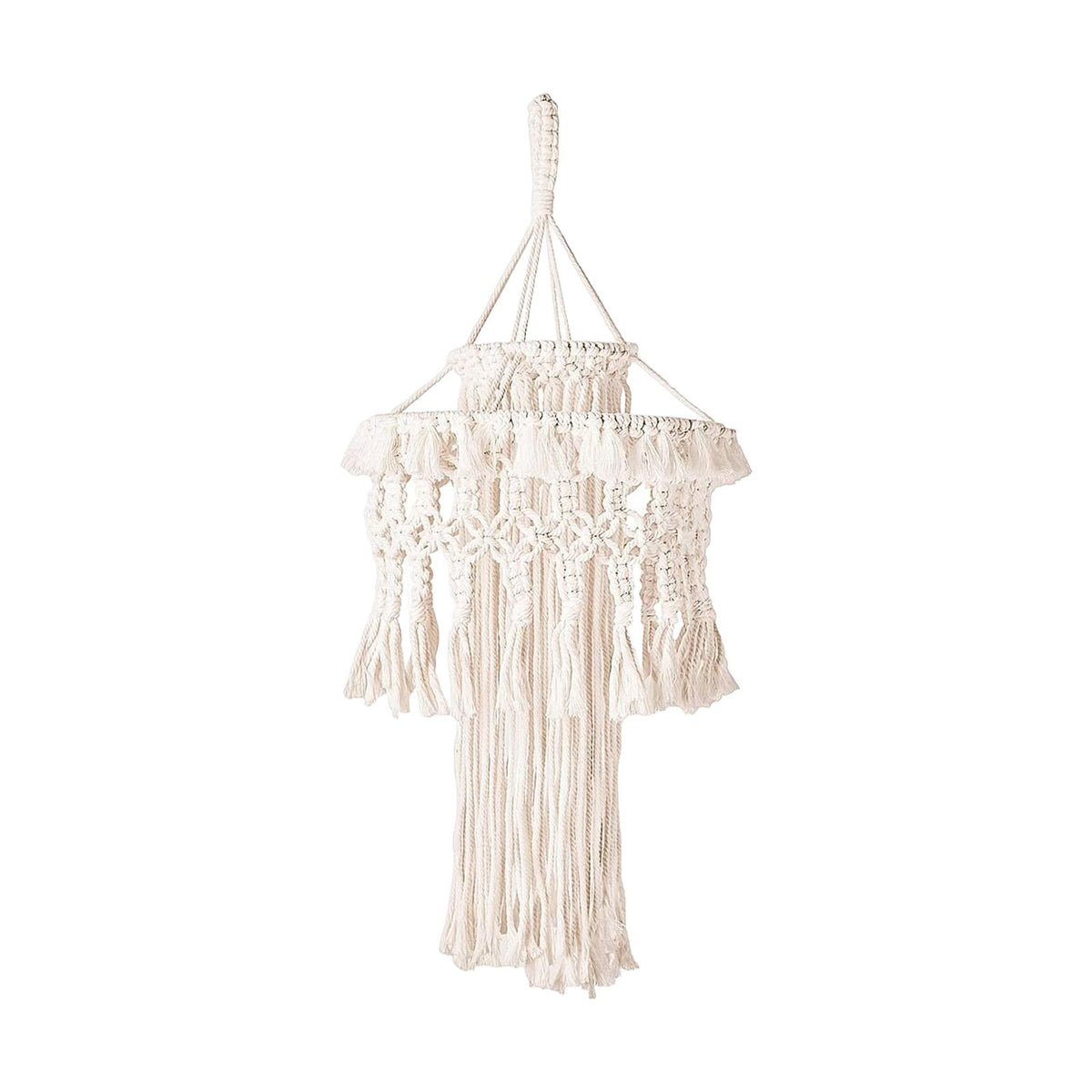 Maxbell Maxbell Macrame Tassel Lamp Shade Handmade Woven Lampshade for Home Living Room Cafe