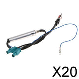 Maxbell 20x12V Inline Car Antenna Radio AM & FM Signal Amp Amplifier Booster Wire