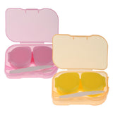 Maxbell Maxbell 2 Pieces Mini Cute Contact Lens Travel Kit Case Storage Holder Container Box