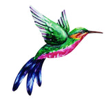 Maxbell 2x Hummingbird Wall Art Bird Wall Art Sculpture for Door Living Room Decor
