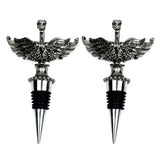Maxbell 2 Pcs Christmas Wine Bottle Metal Stopper Parties Bar Supplies   Bird Shaped