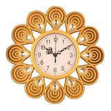 Maxbell Wall Clock Rhinestone Easy to Read Hanging Clock for Kitchen Office Bathroom Style A