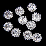 Maxbell 20pcs Crystal Faux Pearl Button Decoration DIY
