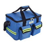 Maxbell First Aid Bag Empty 14.17x8.66x8.66inch Emergency Bag for Car Camping Hiking Blue