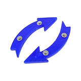 Maxbell 2Pcs Bike Wheel Reflectors Bike Spoke Reflectors for Mountain Bike Road Bike Blue