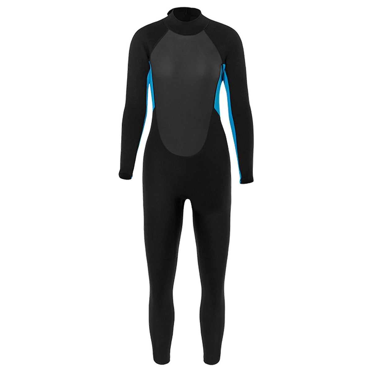 Maxbell Maxbell Kids Wetsuits Jumpsuit 3mm Neoprene Long Sleeve Back Zip Summer Diving Suit Blue 2XL