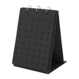 Maxbell Shoe Charms Organizer with 5 Pages Display Stand Practical Shoe Charm Holder Black