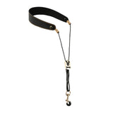 Maxbell Saxophone Neck Strap Belt with Metal Hook for Alto Clarinets Beginners Gifts Black