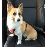 Maxbell Maxbell Adjustable Pet Cat Dog Car Seat Belt Restraint Harness Leash Red_M