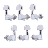 Maxbell 6Pcs 3L3R Acoustic Guitar Tuning Pegs for Electric Guitar Machine Head Parts Round