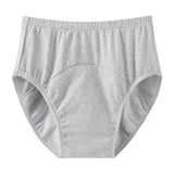 Maxbell Adult Diaper Incontinence Underwear Cotton Underpants for Seniors Old People Gray XXL