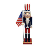 Maxbell Wood Nutcracker 38cm Party Favors Nutcracker Figure for Festival LL0092
