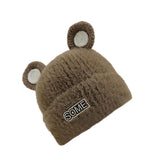 Maxbell Baby Winter Hat Cute Girls Boys Snow Hat Infant Trendy Neck Warmer Balaclava Brown