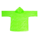 Maxbell Disposable Raincoat Portable Hooded Rain Cover for Camping Fishing Green