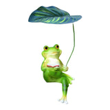 Maxbell Realistic Garden Frog Statue Centerpiece Figurine for Desktop Pond