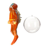 Maxbell Miniature Diver Action Figure Simulation for Aquarium Fish Tank Favors Orange