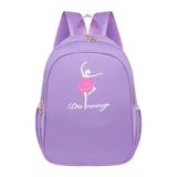 Maxbell Ballet Dance Backpack Portable Children Dancing Tap Cute Girls Ballerina Bag Violet