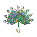 Maxbell Peacock Ornament Statue Yard Handcraft DIY Pool Animal Figurine Small