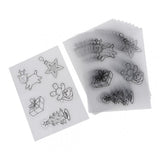 Maxbell 10Sheet Multi Patterns Designs Shrink Plastic Shrink Film Shrinkable Paper B