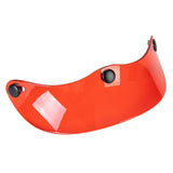 Maxbell Helmet Peak Shield Easy Installation Sun Protection Vintage Direct Replace Transparent Red