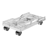Maxbell Desktop CPU Rolling Stand Hollow Design Computer Case Stand for School Room White