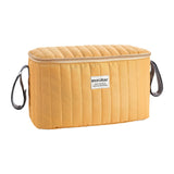 Maxbell Stroller Organizer Fits Most Stroller Mini Diaper Bag for Snacks Nappy Wipe Brown