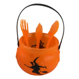 Maxbell Halloween Cauldron Small for Party Supplies Decoration with Utensil