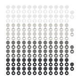 Maxbell 100x Washer Flip Tops Snap Washer Covers Furniture Multifunction Snap Covers