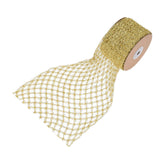 Maxbell 1 Roll Mesh Glitter Wired Ribbon for Flower Bouquet Gift Packaging