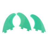 Maxbell Maxbell 3 x Surfboard 3 G5 Fiberglass for Shortboard Funboard Surfers Green