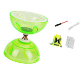 Chinese Diabolo Set Versatile yo yo Juggling Toy for Children Elderly Adults L Green