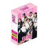 Maxbell 96Pcs Bini Lomo Card Sign Collection Star Photo Card Set for Girls Boys Fans Pink box