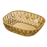 Maxbell Fruit Plate Modern Versatile Food Dish for Reception Graduation Anniversary Gold