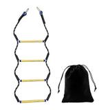 Maxbell Boat Rope Ladder Sturdy Climbing Rope for Sailboat Inflatable Boat Motorboat 4 Steps